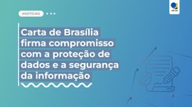 Arte em formato horizontal com fundo em degradê azul e verde. À esquerda, em letras brancas gran...