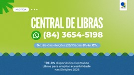 Serviço estará disponível no domingo (25) para dar suporte à comunicação de pessoas surdas com a...