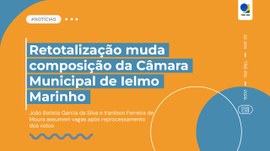#PraTodosVerem: Card de notícias com fundo laranja vibrante e detalhes em azul. No centro, o tex...