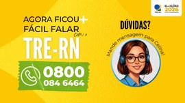 A imagem tem fundo amarelo, com um grande bloco de texto à esquerda dizendo: “AGORA FICOU FÁCIL ...