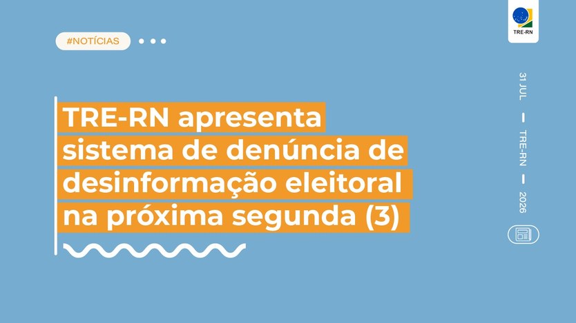 O evento abordará o funcionamento do Sistema de Alertas de Desinformação Eleitoral