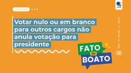 Ao contrário do que afirmam em fake news na internet, não existe “voto parcial” e é possível vot...