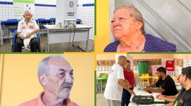 Eleitores com menos de 18 anos e pessoas com mais de 70 anos comparecem à votação no segundo tur...