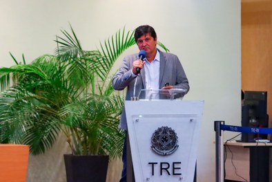 Secretário de Tecnologia da Informação e Eleições, Marcos Maia, falando sobre o Plano Integrado ...