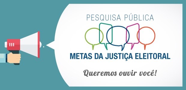 Banner pesquisa pública metas da JE 28.07.2017 Banner pesquisa pública metas da JE