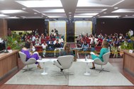 A ação faz parte do projeto Roda de Mulheres, realizado pela Ouvidoria do TRE-RN, Escola Judiciá...