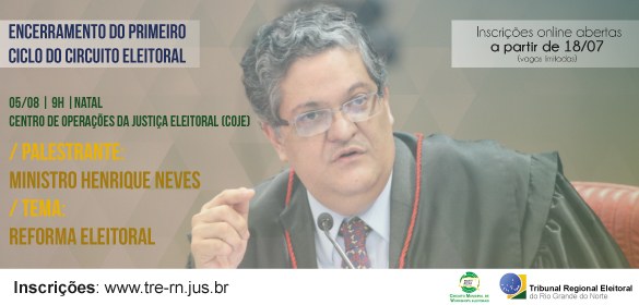 Inscrições para a 8ª edição do Circuito Municipal Eleitoral Inscrições para a 8ª edição do Circuito Municipal Eleitoral