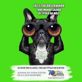 Jovem eleitor, você já pode tirar seu título!
Jovem eleitor, você já pode tirar seu título