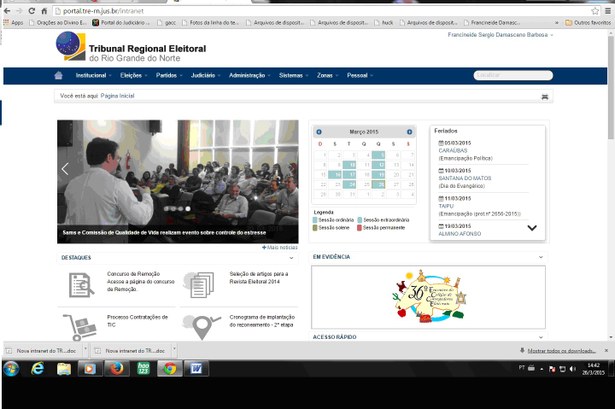 Nova intranet do TRE-RN já está em funcionamento Nova intranet do TRE-RN já está em funcionamento