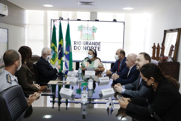 Presidente do TRE-RN se reúne com a governadora Fátima Bezerra Reunião aconteceu na Governadoria
