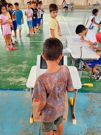 23 urnas eletrônicas foram fornecidas pela EJE para a realização das eleições dos alunos do ensi...