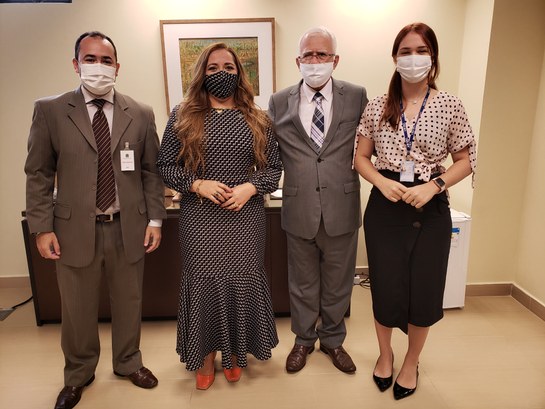 Reitora da UFERSA faz visita de cortesia ao desembargador Gilson Barbosa Visita aconteceu na sede do TRE-RN