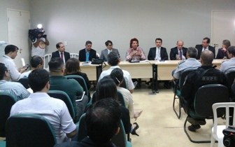 Representantes TRE-RN se reúnem com imprensa e representantes dos órgãos de segurança e dos part...