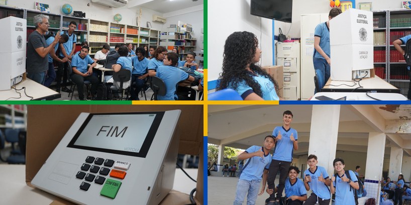 TRE-RN apoia eleição de líderes estudantis em escola pública de Natal Ação integra projeto da Escola Judiciária Eleitoral em instituições de ensino da Grande Natal