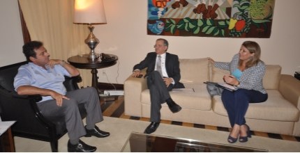 TRE-RN Reunião sobre cadastramento biométrico - Presidente do TRE e Prefeito de Natal