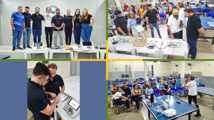 Iniciativa contou com o uso da urna eletrônica e palestra sobre o sistema de votação