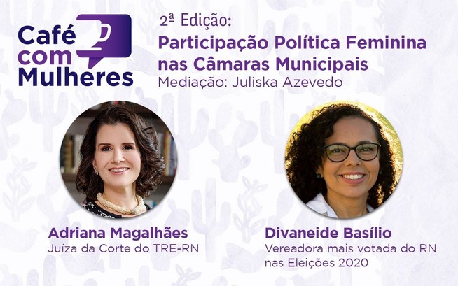 Arte da 2a edição do Café com Mulheres