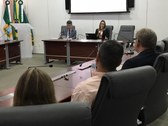 Competência criminal eleitoral é tema de palestra da Procuradora Regional Eleitoral, Cibele Bene...