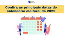 Eleições serão realizadas no dia 2 de outubro; eventual segundo turno será no dia 30