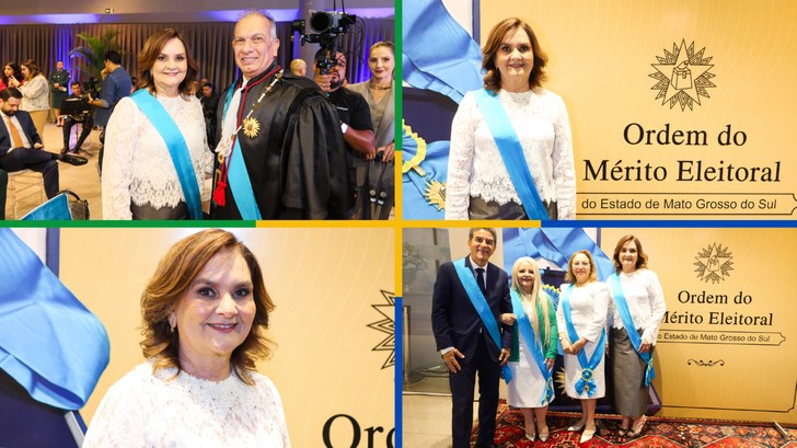 Desembargadora Lourdes de Azevêdo recebe Medalha de Mérito Eleitoral do TRE-MS O evento contou com a participação de vários regionais em sua primeira edição