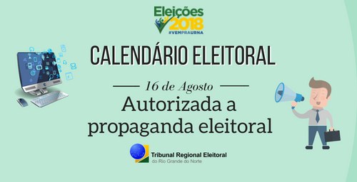 Eleições 2018: período de propaganda eleitoral começa nesta quinta (16) A data é definida pela legislação eleitoral para que todos os candidatos comecem a propaganda em...