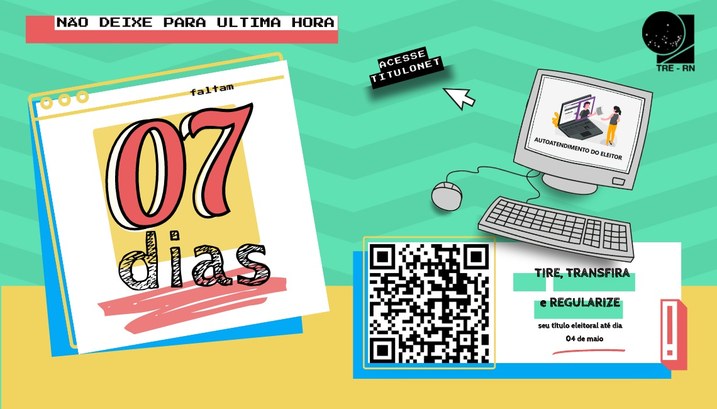 Eleitores têm sete dias para regularizar situação com a Justiça Eleitoral 4 de maio é o prazo final para solicitar alistamento eleitoral, regularização do título, transfe...