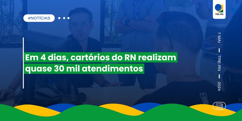 Em 4 dias, cartórios do RN realizam quase 30 mil atendimentos O número chega a ser maior do que os atendimentos registrados ao longo do mês de janeiro e també...