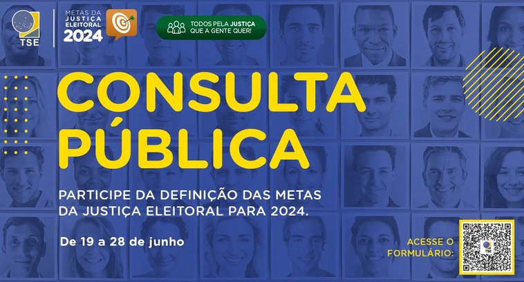 Pesquisa é direcionada à sociedade brasileira e pode ser respondida até 28 de junho