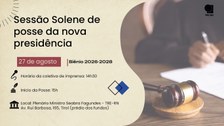 Os desembargadores Martha Danyelle e João Rebouças assumirão, respectivamente, os cargos de Pres...