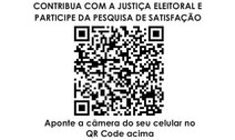 QR Code de pesquisa de satisfação das Eleições 2020 no RN