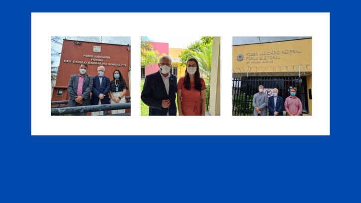 Presidente do TRE-RN visita Fóruns Eleitorais de Goianinha, Canguaretama e Nova Cruz Desembargador Gilson Barbosa conversou com juízes e servidores para saber a situação de cada zon...