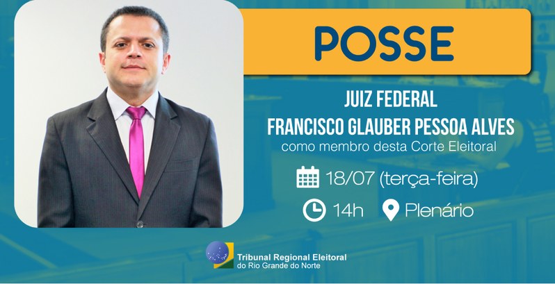 Solenidade de posse do novo membro da corte eleitoral potiguar acontece nesta terça-feira (18) Solenidade de posse do novo membro da corte eleitoral potiguar acontece nesta terça-feira (18)