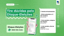 Central de atendimento funciona por telefone e WhatsApp e orienta eleitoras e eleitores sobre se...