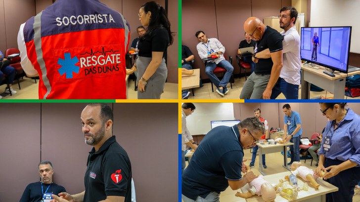 TRE-RN capacita servidores para atendimento em primeiros socorros Os participantes receberam certificado internacional de ressuscitação cardiopulmonar e desengasgo