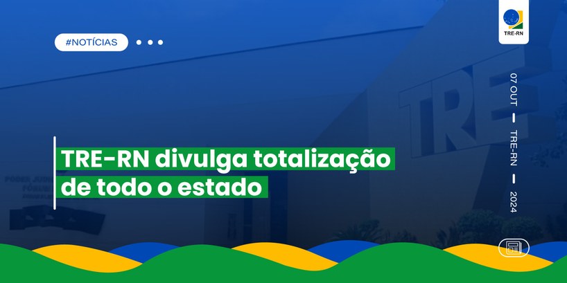 TRE-RN divulga totalização de todo o estado O link dá acesso a dados como a votação dos candidatos de cada município