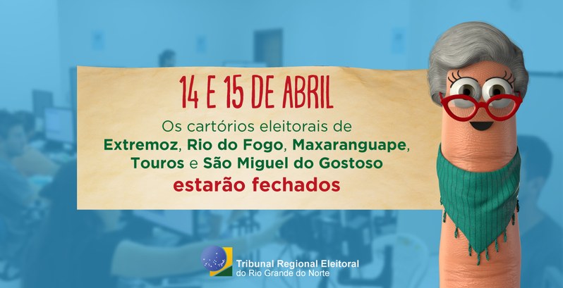 TRE RN - Feriado da Páscoa - Biometria revisional fica suspensa sexta e sábado