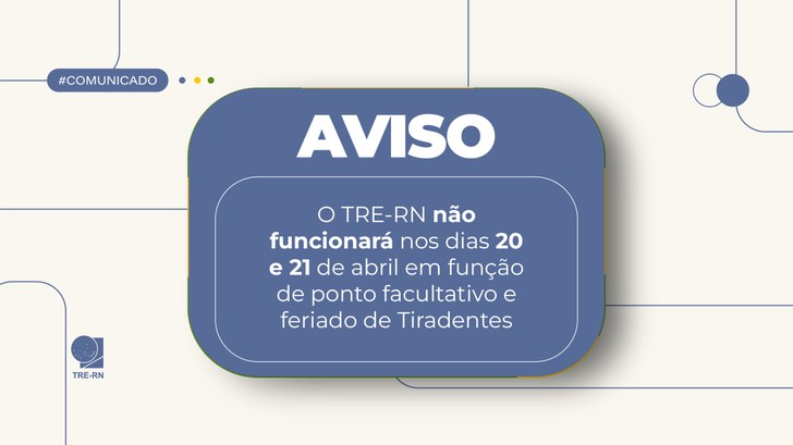 A exceção do ponto facultativo ocorre para as zonas eleitorais 23ª e 45ª em razão do período de ...