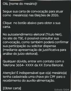 TRE-RN inicia a convocação de mesários nesta sexta (24)