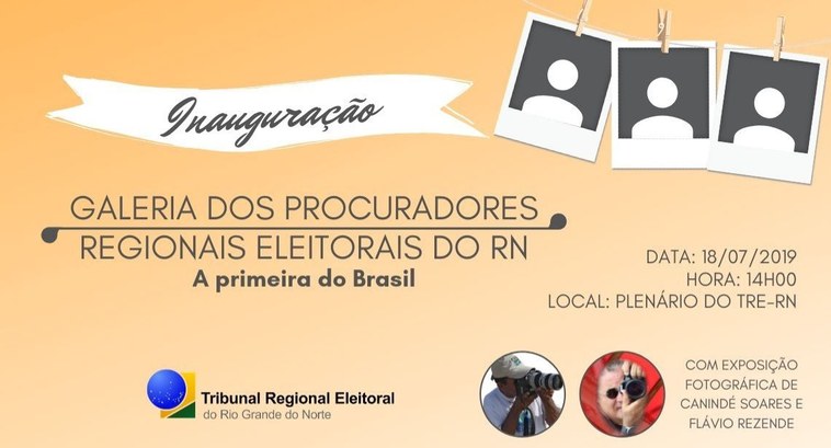 A Galeria dos Procuradores Regionais Eleitorais do Rio Grande do Norte será inaugurada na próxim...