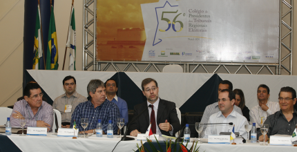 TRE/RN Ministro Dias Toffoli no 56º Colégio de Presidentes Dias Toffoli encerra Colégio de Presidentes fazendo reflexões sobre as Eleições 2012