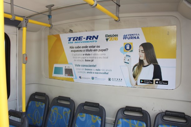 TRE-RN promove campanha nos transportes públicos para conscientizar os eleitores