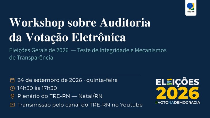 O evento tem como objetivo apresentar os procedimentos de auditoria e do Teste de Integridade pa...