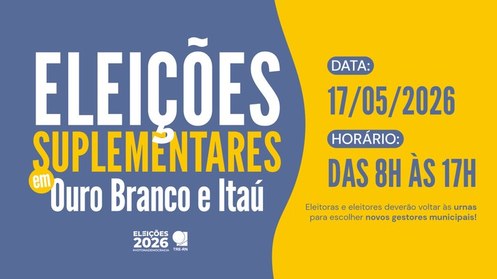 Pleito acontece das 8h às 17h para escolha de prefeitos e vice-prefeitos após cassações