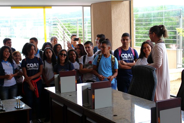 TRE-RN recebe excursão escolar para visita ao Centro de Memória TRE-RN recebe excursão escolar para visita ao Centro de Memória