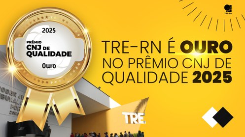Este é o 2º ano consecutivo que TRE-RN alcança medalha de ouro. A premiação reúne 69 tribunais d...