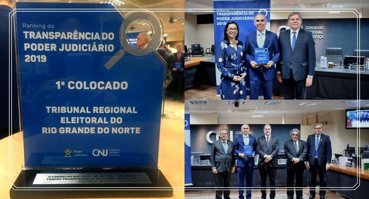 TRE-RN recebe prêmio de 1º lugar no ranking da Transparência do Poder Judiciário do Brasil