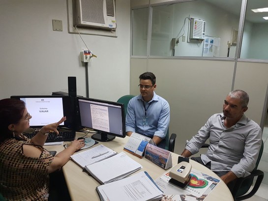 TRE-RN recebe visita do TCU que apresenta aplicativo de controle de diárias e passagens