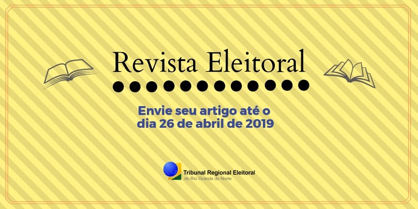TRE-RN seleciona artigos para Revista Eleitoral até 26 de abril