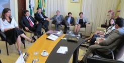 Visita da Procuradora Geral da União à Presidência do TRE/RN - da esq. para dir.: Diretora-Geral...