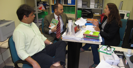 TRERN_vicediretor da EJE visita suas instalações Imagem das instalações da Escola Judiciária Eleitoral do RN, com o juiz Jailsom Leandro, vice-pr...